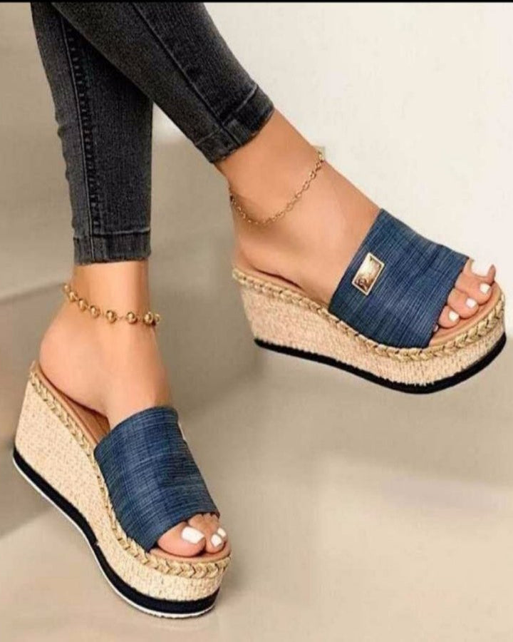 sandales d'été à talons hauts