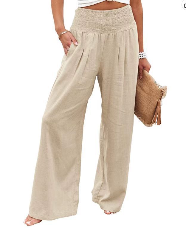 Pantalon large décontracté