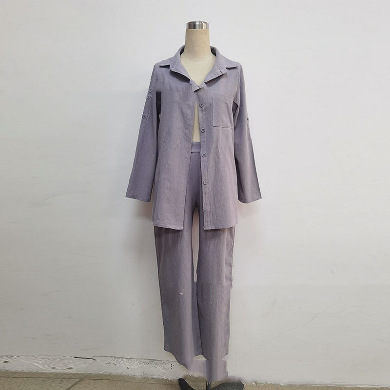Ensemble cardigan à manches longues