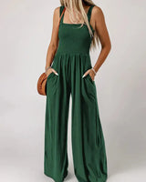 Combinaison élégante à jambes larges