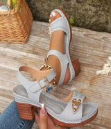 sandales d'été à talons hauts