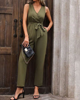 Combinaison à col croisé