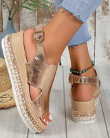 sandale d'été brillante