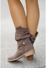 Bottes d'hiver élégantes à talon haut pointu