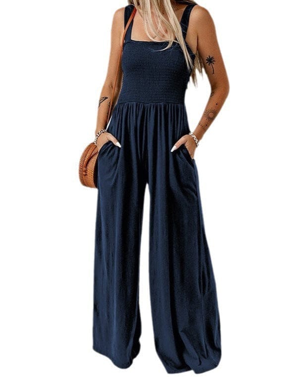 Combinaison élégante à jambes larges