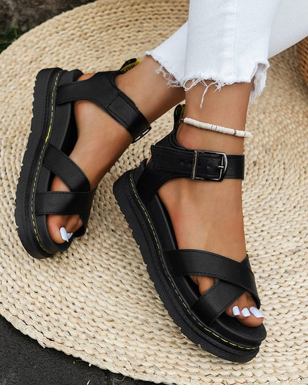 Sandale d'été à semelles épaisses