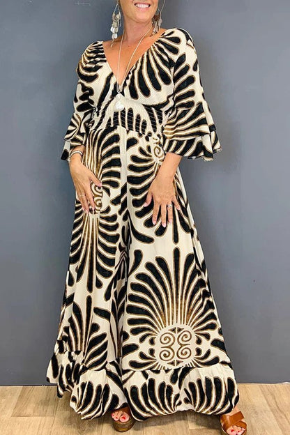 Combinaison taille haute avec col en V