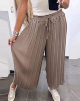 Pantalon décontracté taille haute