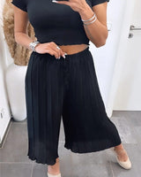 Pantalon décontracté taille haute