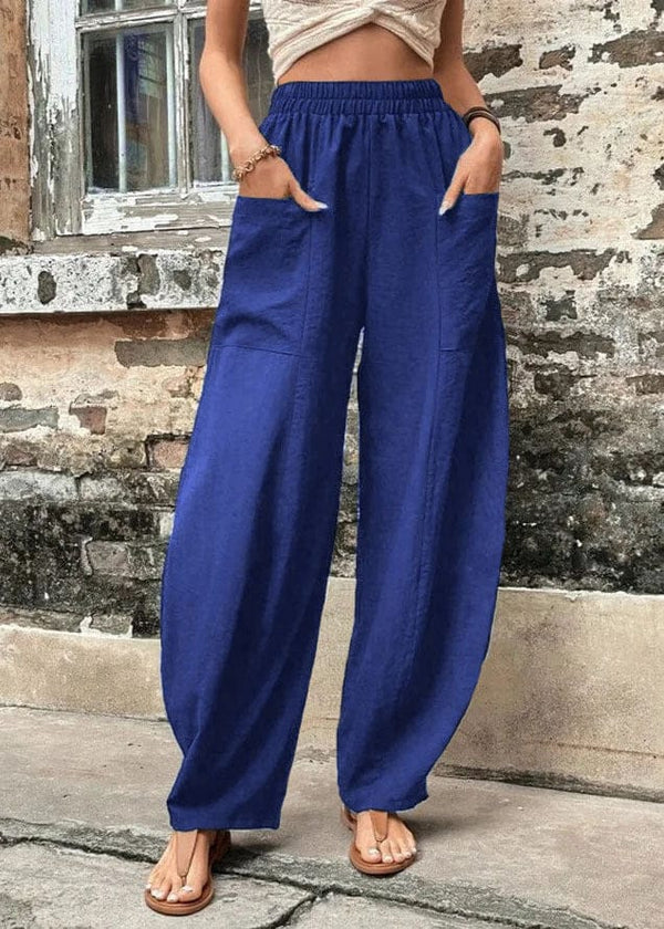 Pantalon décontracté élastique avec poches
