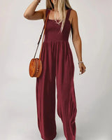 Combinaison élégante à jambes larges