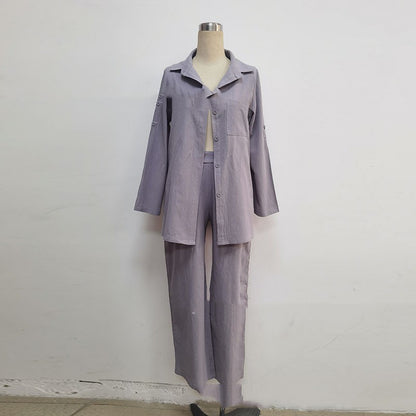 Ensemble cardigan à manches longues