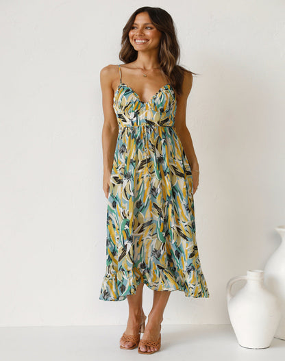Robe d'été sans manches à imprimé doux