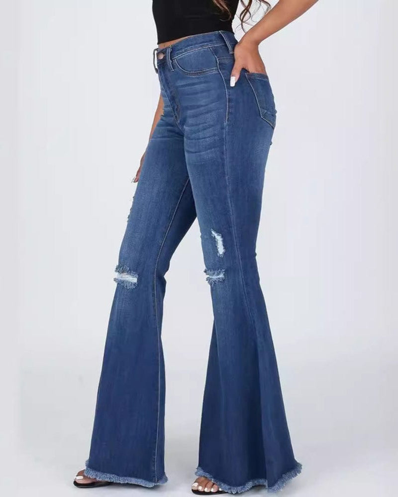 Mid-waisted skinny jeans for fall and summer