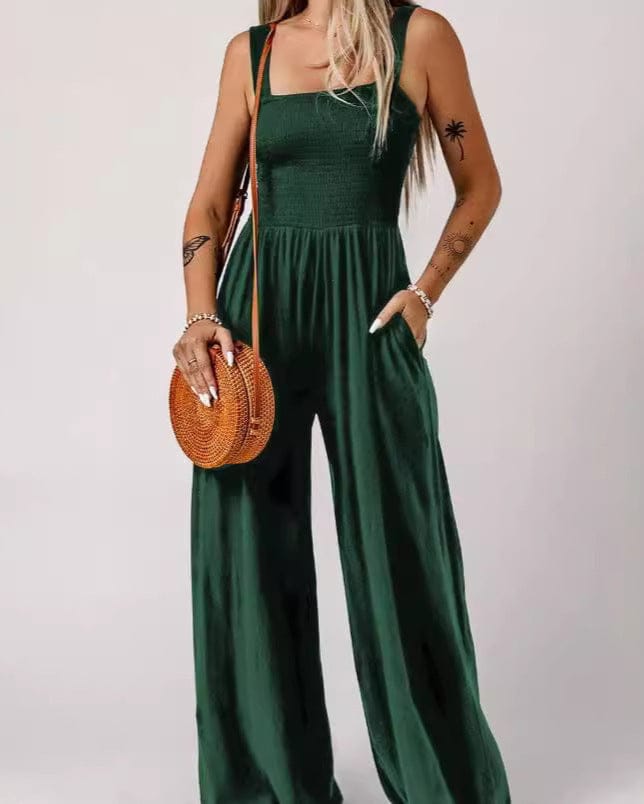 Combinaison élégante à jambes larges