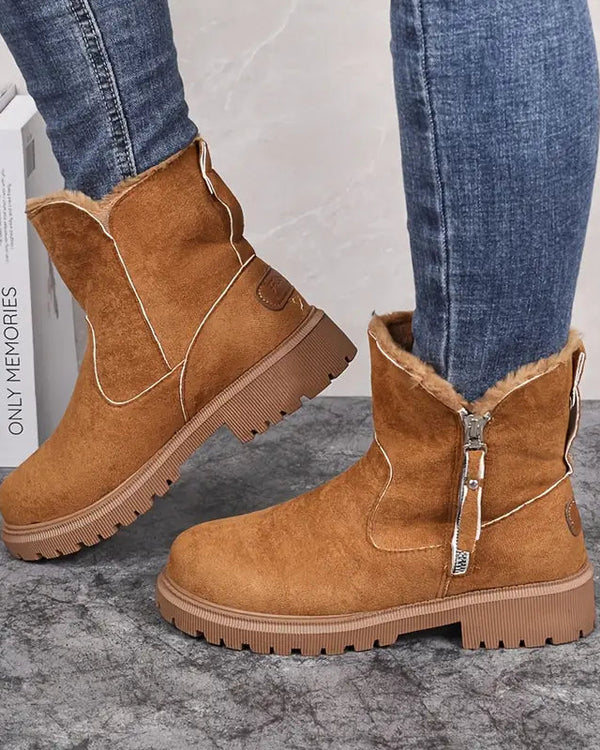 Bottes de neige Martin en polaire d'hiver pour femmes