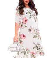 Robe en mousseline imprimée à coupe large