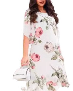 Robe en mousseline imprimée à coupe large