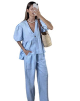 Ensemble pantalon à manches courtes