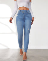 Jean stretch taille haute