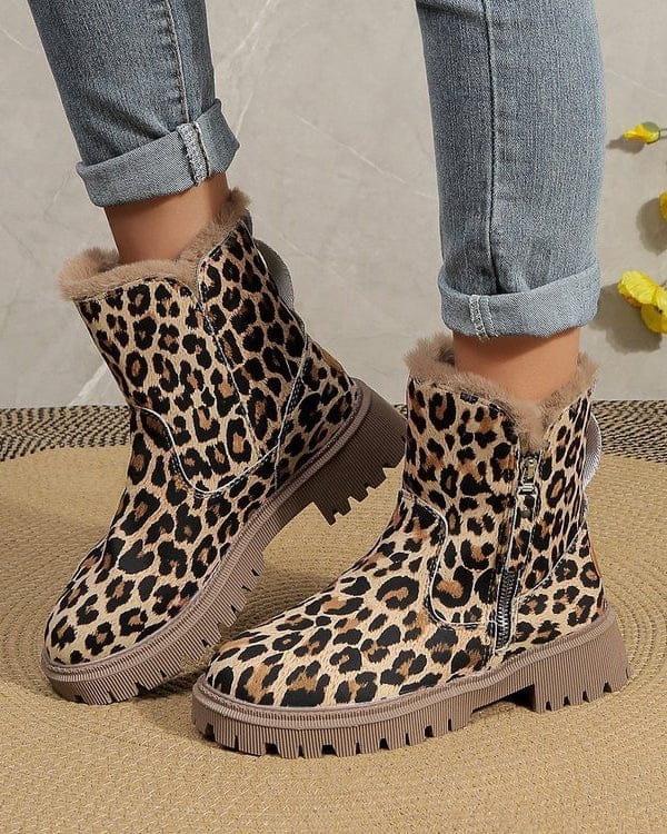 Chaussures chaudes, antidérapantes et doublées de fourrure