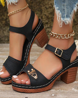 sandales d'été à talons hauts